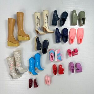 Vintage Barbie/Ken Shoes Lot Mattel & Barbie-Size Pairs – Boots, Sneakers, Heels